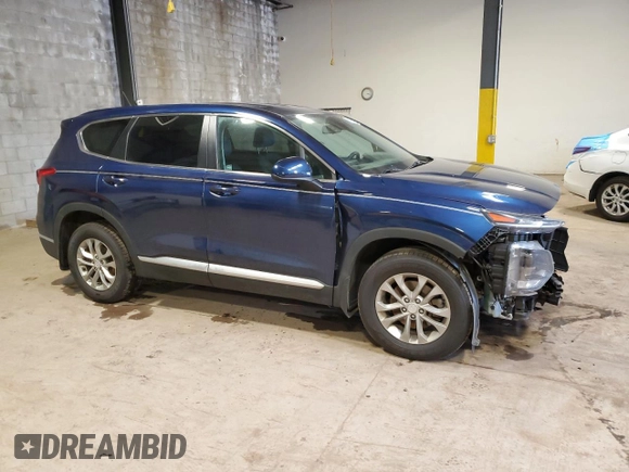 2020 Hyundai Santa Fe SE with VIN 5NMS2CAD4LH180349, listed as a Copart auction lot 50379195 with 34,746 mi miles and Salvage Title. Bid and sale history available at carsss.com. Image 4.