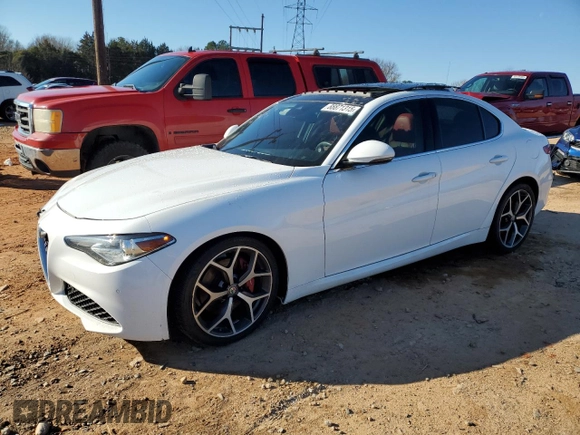 2021 Alfa Romeo Giulia Ti Sport with VIN ZARFAMBN2M7640415, listed as a Copart auction lot 88871315 with 56,083 mi miles and Salvage title. Bid and sale history available at DreamBid. Image 1.