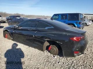 2021 Infiniti Q60 Red Sport 400 with VIN JN1FV7LK1MM530447, listed as a Copart auction lot 47281115 with 37,675 mi miles and Salvage title. Bid and sale history available at DreamBid. Image 2.