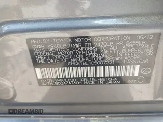 2013 Lexus GS 350 z VIN JTHCE1BL1D5007221, wystawiony jako IAAI lot #42173592 z przebiegiem 139 488 mil mil oraz . Historia ofert i sprzedaży dostępna na DreamBid. Obrazek 9.
