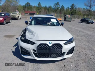 2024 BMW 4 Series M440i with VIN WBA63AW01RFS46965, listed as a IAAI auction lot 41879338 with 12,456 mi miles and . Bid and sale history available at carsss.com. Image 12.
