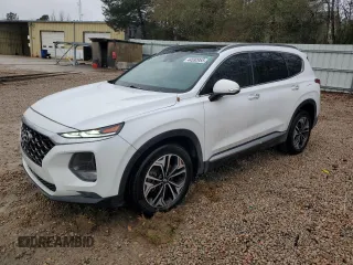 2019 Hyundai Santa Fe Ultimate with VIN 5NMS5CAA4KH019382, listed as a Copart auction lot 44592955 with 120,797 mi miles and Salvage Title. Bid and sale history available at carsss.com. Image 1.