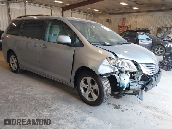 2015 Toyota Sienna LE AAS with VIN 5TDKK3DC2FS643769, listed as a IAAI auction lot 42473037 with 195,211 mi miles and . Bid and sale history available at DreamBid. Image 1.