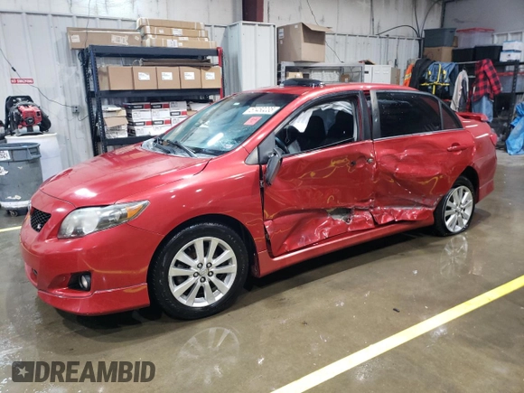 2010 Toyota Corolla with VIN 1NXBU4EE3AZ216360, listed as a Copart auction lot 51450235 with 159,464 mi miles and Salvage Title. Bid and sale history available at carsss.com. Image 1.
