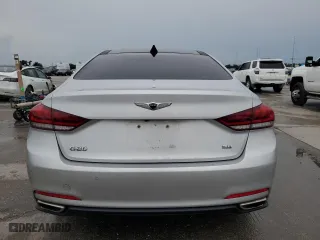 2017 Genesis G80 3.8L with VIN KMHGN4JEXHU167192, listed as a Copart auction lot 64450104 with 95,268 mi miles and Salvage Title. Bid and sale history available at carsss.com. Image 6.