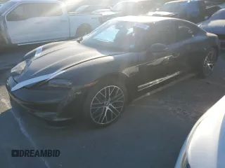 2024 Porsche Taycan with VIN WP0AA2Y11RSA12298, listed as a Copart auction lot 44627935 with 9 mi miles and Salvage Title. Bid and sale history available at DreamBid. Image 1.