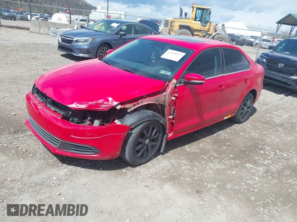 2014 Volkswagen Jetta Sedan SE w/Connectivity/Sunroof PZEV with VIN 3VWD17AJ1EM444066, listed as a IAAI auction lot 42030027 with 109,598 mi miles. Bid and sale history available at carsss.com. Image 2.