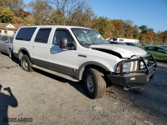 2005 Ford Excursion Eddie Bauer with VIN 1FMNU45S05ED25653, listed as a Copart auction lot 76714264 with 0 mi miles and Salvage Title. Bid and sale history available at carsss.com. Image 4.