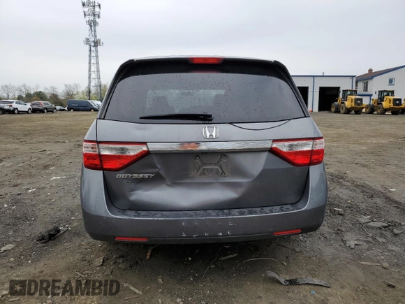 2013 Honda Odyssey LX with VIN 5FNRL5H24DB001080, listed as a Copart auction lot 52790605 with 137,853 mi miles and Salvage Title. Bid and sale history available at carsss.com. Image 6.