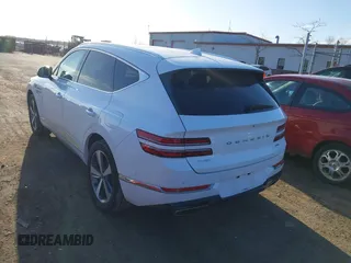 2021 Genesis GV80 with VIN KMUHBDSB6MU034443, listed as a IAAI auction lot 41885726 with 58,268 mi miles. Bid and sale history available at carsss.com. Image 3.