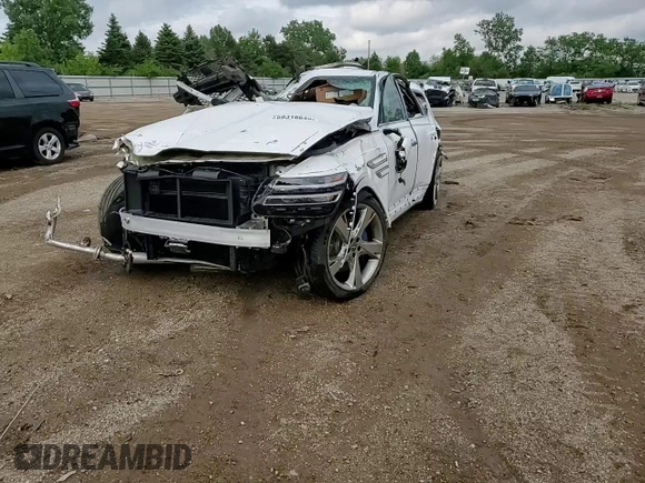 2024 Genesis GV80 with VIN KMUHCESC4RU181167, listed as a Copart auction lot 59318645 with Not provided miles and Non repairable. Bid and sale history available at DreamBid. Image 14.