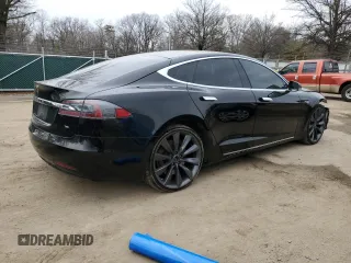 2016 Tesla Model S 70 kWh Battery with VIN 5YJSA1E16GF158450, listed as a Copart auction lot 44171305 with 143,907 mi miles and Salvage Title. Bid and sale history available at carsss.com. Image 3.