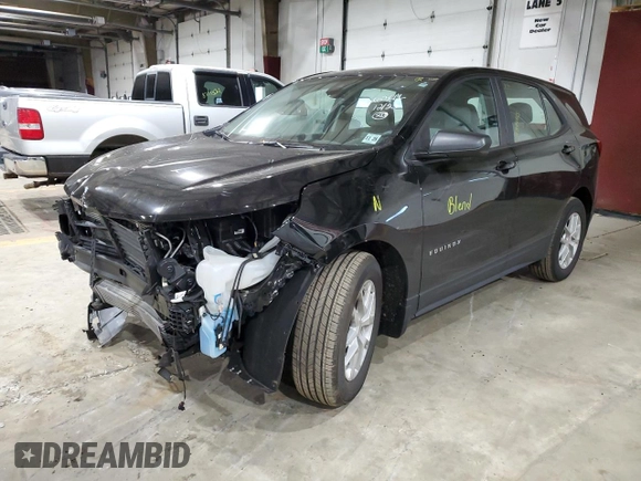 2024 Chevrolet Equinox LS with VIN 3GNAXHEG6RL146544, listed as a Copart auction lot 41584155 with 5,601 mi miles and Salvage Title. Bid and sale history available at DreamBid. Image 1.