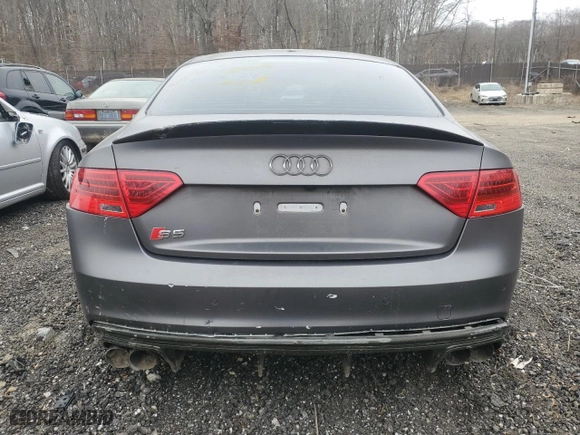 2015 Audi S5 Premium Plus with VIN WAUCGAFRXFA018168, listed as a Copart auction lot 44331145 with 71,298 mi miles and Salvage Title. Bid and sale history available at carsss.com. Image 6.