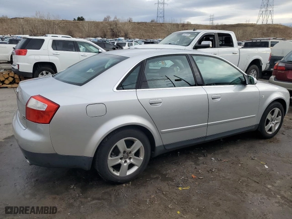 2002 Audi A4 3.0L with VIN WAULT68E72A183852, listed as a Copart auction lot 86543184 with 121,507 mi miles and Salvage Title. Bid and sale history available at carsss.com. Image 3.