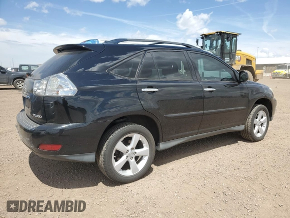 2008 Lexus RX 350 with VIN 2T2HK31UX8C065466, listed as a Copart auction lot 55333655 with Not Provided miles and Salvage Title. Bid and sale history available at DreamBid. Image 3.