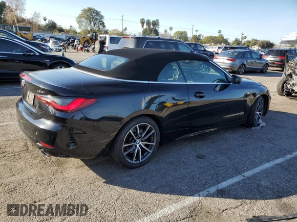 2024 BMW 4 Series 430i z VIN WBA23AT02RCR74086, wystawiony jako Copart lot #45693975 z przebiegiem 17 281 mil mil oraz Tytuł czysty. Historia ofert i sprzedaży dostępna na DreamBid. Obrazek 3.