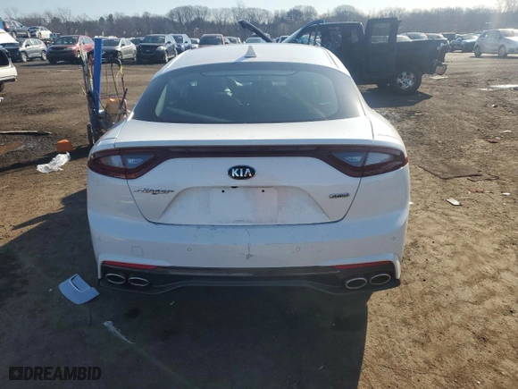 2018 Kia Stinger Premium with VIN KNAE25LA3J6012253, listed as a Copart auction lot 49543865 with NaN miles and Salvage Title. Bid and sale history available at carsss.com. Image 6.