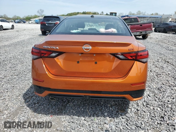 2025 Nissan Sentra SR with VIN 3N1AB8DV8SY228827, listed as a Copart auction lot 51458005 with 2,123 mi miles and Salvage Title. Bid and sale history available at DreamBid. Image 6.