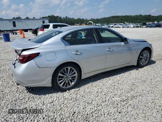 2018 Infiniti Q50 Luxe with VIN JN1EV7AP5JM352175, listed as a Copart auction lot 61762335 with 64,375 mi miles and Salvage title. Bid and sale history available at DreamBid. Image 3.