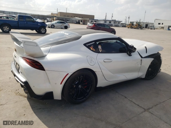 2020 Toyota GR Supra 3.0 with VIN WZ1DB4C09LW028428, listed as a Copart auction lot 50185354 with 0 mi miles. Bid and sale history available at carsss.com. Image 3.