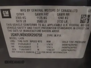 2013 Chevrolet Equinox LT z VIN 2GNFLNEK8D6290792, wystawiony jako IAAI lot #42300612 z przebiegiem 127 698 mil mil oraz . Historia ofert i sprzedaży dostępna na DreamBid. Obrazek 9.