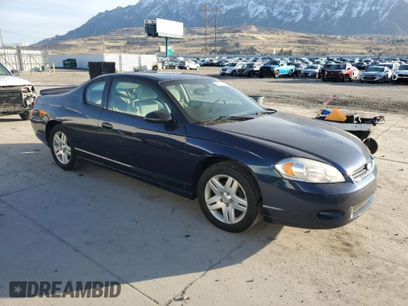 2007 Chevrolet Monte Carlo LT with VIN 2G1WK15K379231679, listed as a Copart auction lot 48576295 with 74,713 mi miles and Salvage Title. Bid and sale history available at carsss.com. Image 4.