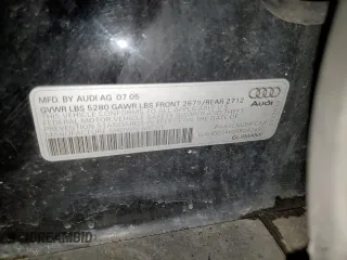 2006 Audi A6 with VIN WAUDG74F26N042697, listed as a Copart auction lot 81826934 with 0 mi miles and Salvage Title. Bid and sale history available at carsss.com. Image 13.