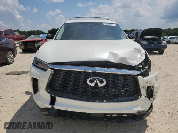 2024 Infiniti QX60 Luxe with VIN 5N1DL1FS7RC338753, listed as a Copart auction lot 61552565 with 24,667 mi miles and Salvage title. Bid and sale history available at DreamBid. Image 5.