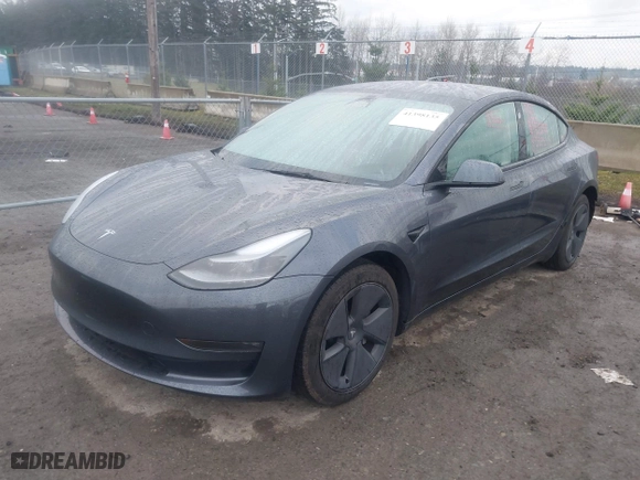 2023 Tesla Model 3 Long Range with VIN 5YJ3E1EB1PF635755, listed as a IAAI auction lot 41398135 with 27,908 mi miles. Bid and sale history available at carsss.com. Image 20.