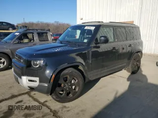 2023 Land Rover Defender SE with VIN SALEPEEU7P2115633, listed as a Copart auction lot 46248875 with 33,860 mi miles and Salvage title. Bid and sale history available at DreamBid. Image 1.