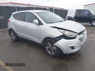 2015 Hyundai Tucson GLS with VIN KM8JT3AF3FU959938, listed as a IAAI auction lot 41828886 with 83,612 mi miles and . Bid and sale history available at DreamBid. Image 1.