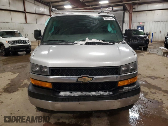 2019 Chevrolet Express Cargo Van with VIN 1GCWGAFG1K1330033, listed as a Copart auction lot 83733644 with 133,362 mi miles and Non Repairable. Bid and sale history available at carsss.com. Image 5.