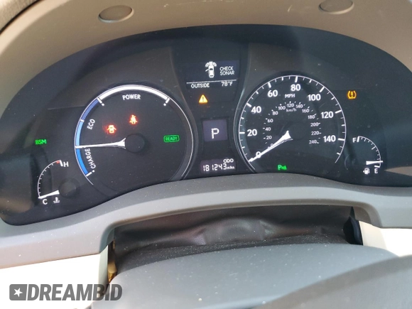 2013 Lexus RX 450h with VIN JTJBC1BA2D2062597, listed as a Copart auction lot 45168905 with 181,243 mi miles and Salvage title. Bid and sale history available at DreamBid. Image 9.