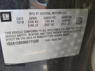 2017 Cadillac CTS-V z VIN 1G6A15S69H0171280, wystawiony jako Copart lot #48959565 z przebiegiem Nie podano mil oraz Nie do naprawy. Historia ofert i sprzedaży dostępna na DreamBid. Obrazek 13.
