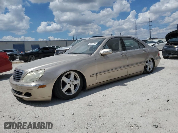 2004 Mercedes-Benz S-Class 5.0L with VIN WDBNG75JX4A420200, listed as a Copart auction lot 69535384 with 0 mi miles and Clean Title. Bid and sale history available at carsss.com. Image 1.