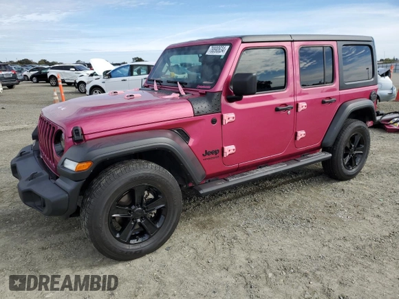 2022 Jeep Wrangler Unlimited Sport S with VIN 1C4HJXDG7NW131012, listed as a Copart auction lot 78890634 with 28,639 mi miles and Salvage Title. Bid and sale history available at carsss.com. Image 1.