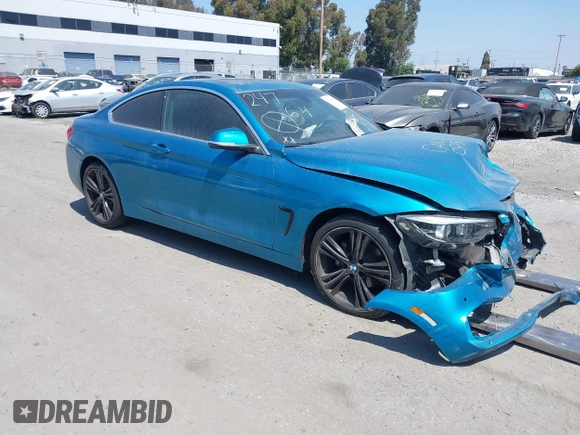 2018 BMW 4 Series 430i z VIN WBA4W3C56JAE99472, wystawiony jako IAAI lot #41936345 z przebiegiem 40 892 mil mil oraz . Historia ofert i sprzedaży dostępna na DreamBid. Obrazek 1.