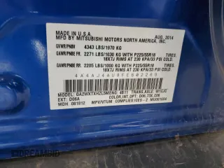 2015 Mitsubishi Outlander Sport GT с VIN 4A4AJ4AU8FE602269, выставлен на аукционе Copart как лот 61335265 с пробегом 183 599 миль миль и Списание • Salvage title. История ставок и продаж доступна на DreamBid. Изображение 13.