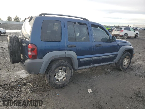 2005 Jeep Liberty Sport with VIN 1J4GL48K25W500470, listed as a Copart auction lot 85486204 with 0 mi miles and Salvage Title. Bid and sale history available at carsss.com. Image 3.