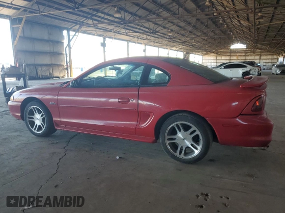 1997 Ford Mustang GT with VIN 1FALP42X5VF110563, listed as a Copart auction lot 47275215 with 126,675 mi miles and Salvage title. Bid and sale history available at DreamBid. Image 2.