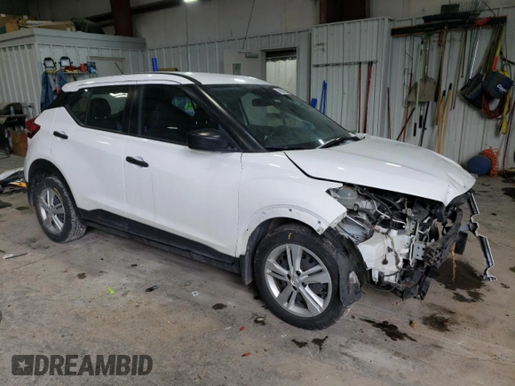 2020 Nissan Kicks S with VIN 3N1CP5BV1LL572431, listed as a Copart auction lot 45572655 with 49,903 mi miles and Salvage Title. Bid and sale history available at carsss.com. Image 4.