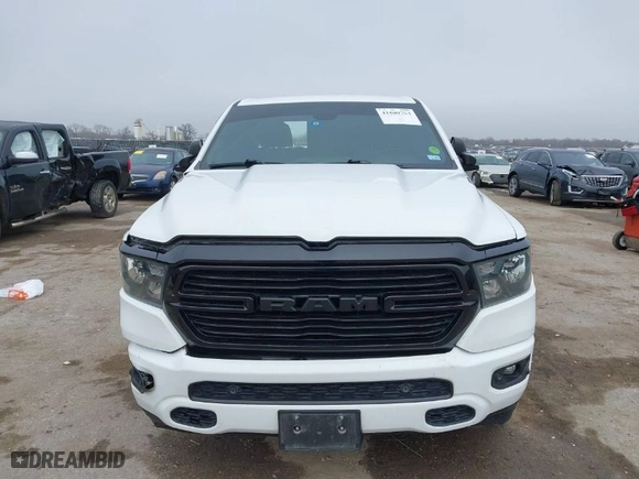 2021 Ram 1500 Big Horn with VIN 1C6SRFBT7MN834324, listed as a IAAI auction lot 41509753 with 120,321 mi miles. Bid and sale history available at carsss.com. Image 12.
