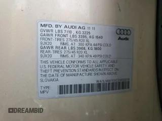 2012 Audi Q7 3.0L TDI Premium Plus with VIN WA1LMAFEXCD005076, listed as a Copart auction lot 50195535 with 248,501 mi miles and Salvage Title. Bid and sale history available at carsss.com. Image 13.