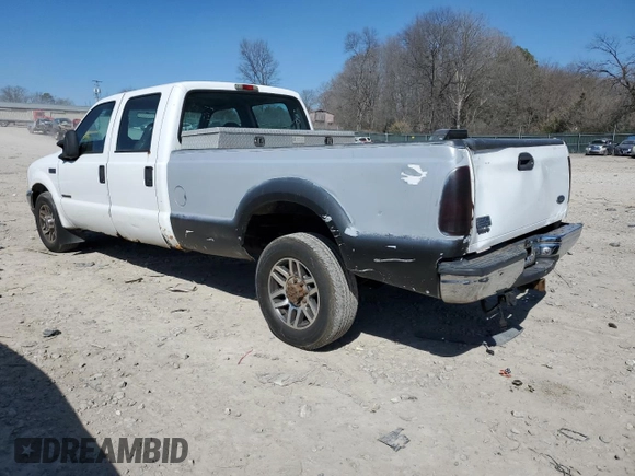 2002 Ford F-250 XL with VIN 1FTNW20F32EC06987, listed as a Copart auction lot 45667965 with 262,421 mi miles and Clean Title. Bid and sale history available at DreamBid. Image 2.