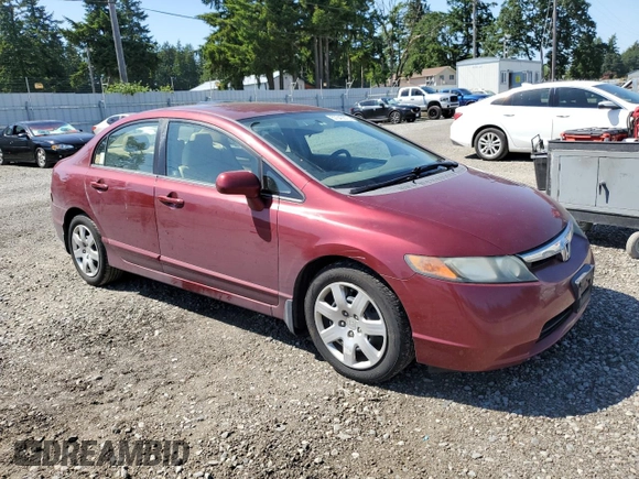 2008 Honda Civic LX z VIN 1HGFA16568L071361, wystawiony jako Copart lot #57340675 z przebiegiem 186 658 mil mil oraz Szkoda całkowita • Salvage title. Historia ofert i sprzedaży dostępna na DreamBid. Obrazek 4.