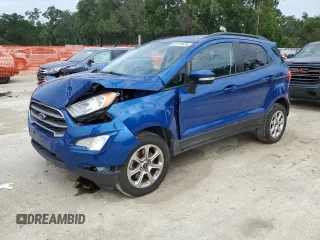 2020 Ford EcoSport SE z VIN MAJ6S3GL5LC365742, wystawiony jako Copart lot #55978635 z przebiegiem 97 194 mil mil oraz Nie do naprawy. Historia ofert i sprzedaży dostępna na DreamBid. Obrazek 1.