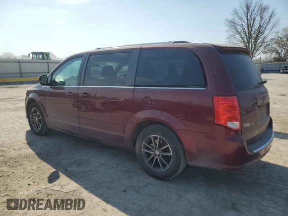 2017 Dodge Grand Caravan SXT with VIN 2C4RDGCG3HR860988, listed as a Copart auction lot 50349925 with 121,829 mi miles and Salvage Title. Bid and sale history available at DreamBid. Image 2.