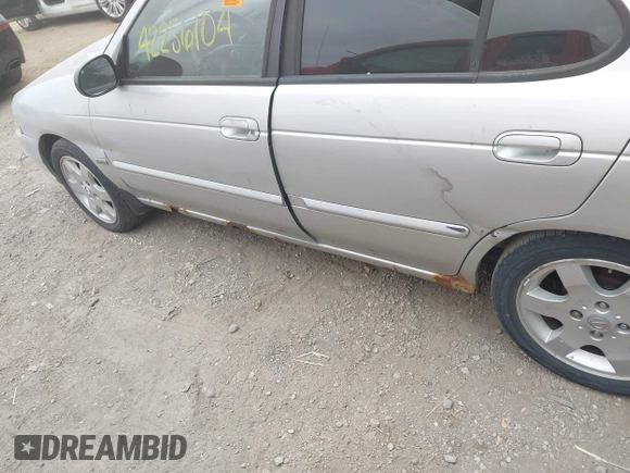 2006 Nissan Sentra S with VIN 3N1CB51D06L628130, listed as a IAAI auction lot 42256104 with 251,208 mi miles and . Bid and sale history available at DreamBid. Image 13.