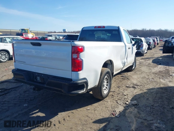 2022 Chevrolet Silverado 1500 Work Truck with VIN 3GCNAAEK4NG506033, listed as a IAAI auction lot 41791429 with 24,818 mi miles and . Bid and sale history available at DreamBid. Image 4.